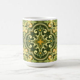 💚 mooie olijven en gele Azulejos Koffiemok