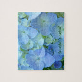 Mooie oma! puzzels Blue Hydrangea Flowers (Verticaal)