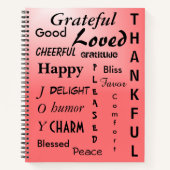 Mooie Ombre Roze Affirmations Notitieboek (Voorkant)