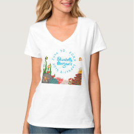 Mooie Onder de Zee Plant Vis Koraal Verjaardag  T-shirt