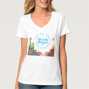 Mooie Onder de Zee Plant Vis Koraal Verjaardag T-shirt