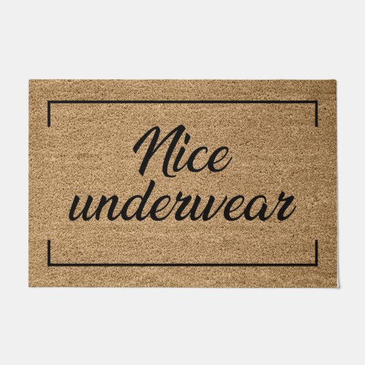 Mooie onderkleding deurmat (Voorkant)