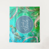 Mooie onderwater baby shower wandkleed (Voorkant)