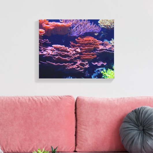 Mooie onderwater oceaan scene, leven onder zee canvas afdruk (Insitu (Woonkamer))