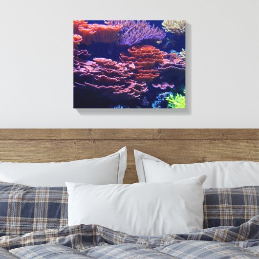 Mooie onderwater oceaan scene, leven onder zee canvas afdruk (Insitu (Slaapkamer))