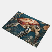 Mooie Onderwater Zee Schildpad Deurmat (Schuin)