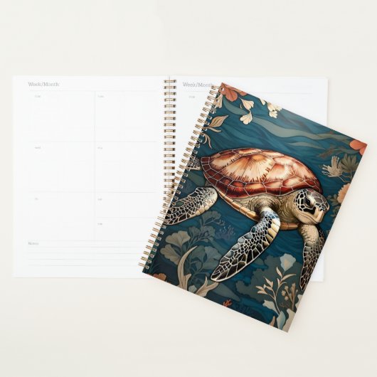 Mooie Onderwater Zee Schildpad Planner (Display)