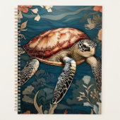 Mooie Onderwater Zee Schildpad Planner (Voorkant)