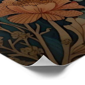 Mooie Onderwater Zee Schildpad Poster (Hoek)