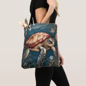 Mooie Onderwater Zee Schildpad Tote Bag (Dichtbij)