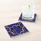 Mooie Onderzetters met blauw-Violet glas (Schuin)