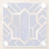 Mooie Onderzetters met blauw-Violet glas (Achterkant)