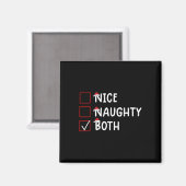 Mooie ondeugende beide Schattigee kerst Magneet (Voorkant / Achterkant)