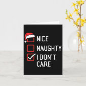 Mooie ondeugende lijst, het kan me niet schelen Ke Kaart (Gele Bloem)