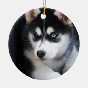 Mooie one Blue Eye Siberian Husky 2 Keramisch Ornament