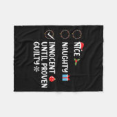 Mooie onschuldig tot bewezen onschuldig christma fleece deken (Voorkant (Horizontaal))
