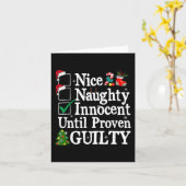 Mooie onschuldig tot bewezen onschuldig christma kaart (Gele Bloem)