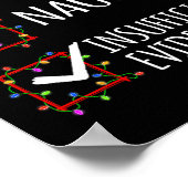 Mooie ontoereikende kerstlijst poster (Hoek)