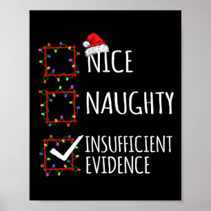 Mooie ontoereikende kerstlijst poster