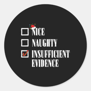 Mooie ontoereikende kerstlijst ronde sticker