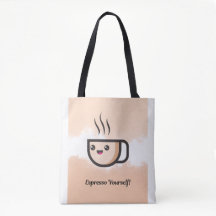 Mooie Ontwerp van Koffiekopje Boodschappentas