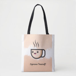 Mooie Ontwerp van Koffiekopje Boodschappentas Tote Bag