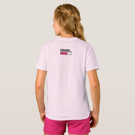 Mooie ontwerpwaarschuwing! Pa Joke Loading T-shirt (Achterkant volledig)