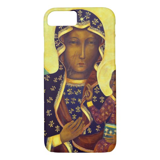 Mooie Onze dame van Czestochowa schilderde Case-Mate iPhone Case (Achterkant)