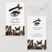 Mooie Oogmonoarch Butterfly zweert make-up Visitekaartje (Voorkant / Achterkant)