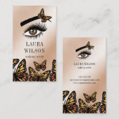 Mooie Oogmonoarch Butterfly zweert make-up Visitekaartje (Voorkant / Achterkant)