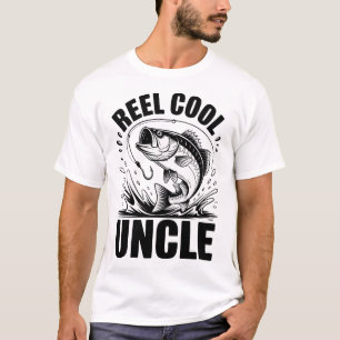 Mooie Oom Vissen Grappige Visser Cadeau T-shirt