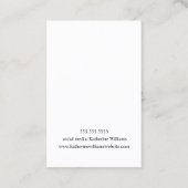 Mooie Oorbellen Display  | Wildflower Bloem Visitekaartje (Achterkant)