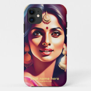 MOOIE OOST-INDISCHE VROUW GEZICHT DIGITALE KUNST Case-Mate iPhone CASE