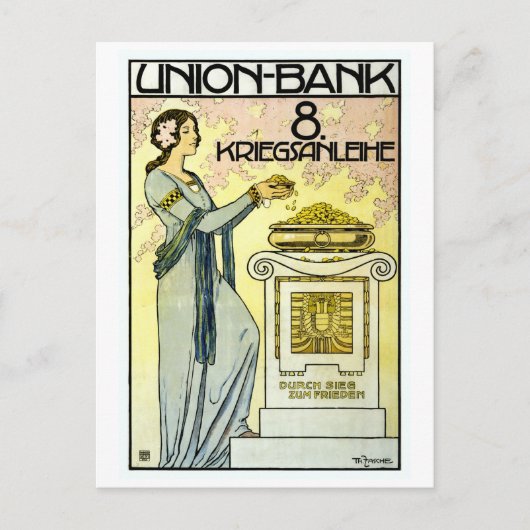 Mooie Oostenrijkse Jugendstil Art Nouveau Briefkaart (Voorkant)