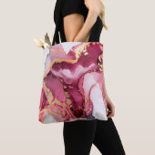 Mooie oosterse achtergrond. Fluid art, alcohol Tote Bag (Dichtbij)