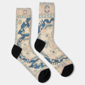 Mooie Oosterse Antiek Kilim Rug Sokken (Rechts)