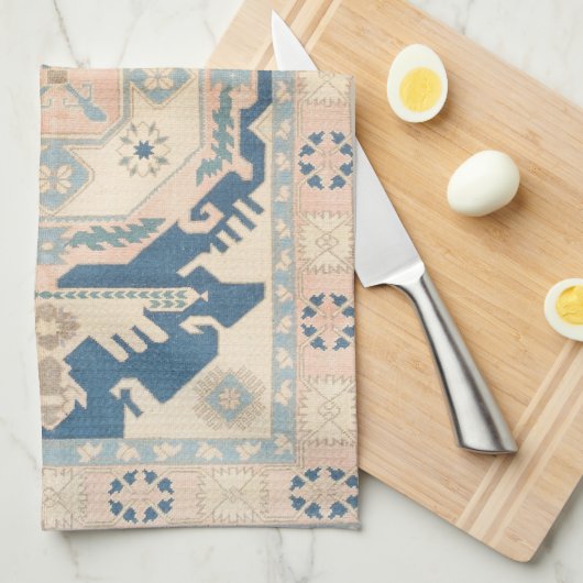 Mooie Oosterse Antiek Kilim Rug Theedoek (Quarter Fold)