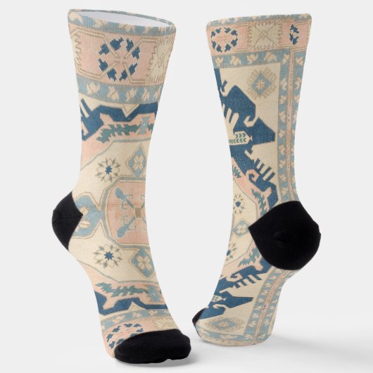 Mooie Oosterse Antieke Kilim Tapijt  Sokken (Gebogen)