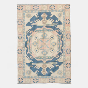 Mooie Oosterse Antieke Kilim Vloerkleed Theedoek