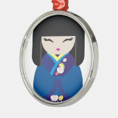 Mooie oosterse Chinese Japanse dollar Metalen Ornament (Links)