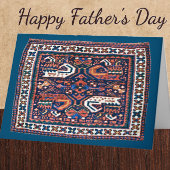Mooie Oosterse Tapijt Ontwerp Vaderdag Kaart