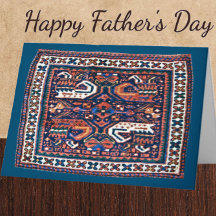 Mooie Oosterse Tapijt Ontwerp Vaderdagkaart