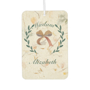 Mooie op maat gedroogde bloemen Kraft papier Luchtverfrisser