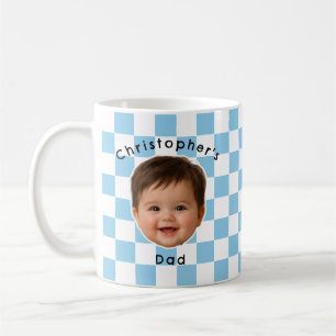 Mooie op maat gemaakte baby fotobeker voor vader koffiemok