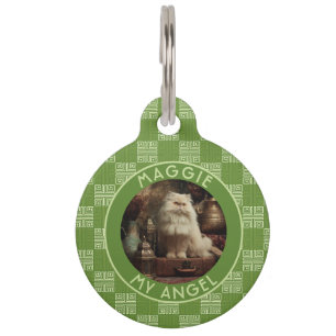 Mooie op maat gemaakte katten cadeau tribale motie huisdierpenning
