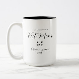 Mooie op maat gemaakte koffiekop voor kattenliefhe tweekleurige koffiemok