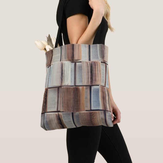 Mooie open boeken tote bag (Dichtbij)