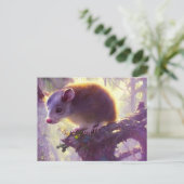 Mooie opossum-ansichtkaart briefkaart (Staand voorkant)