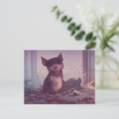 Mooie opossum ansichtkaart briefkaart (Staand voorkant)