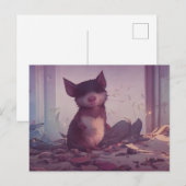 Mooie opossum ansichtkaart briefkaart (Voorkant / Achterkant)